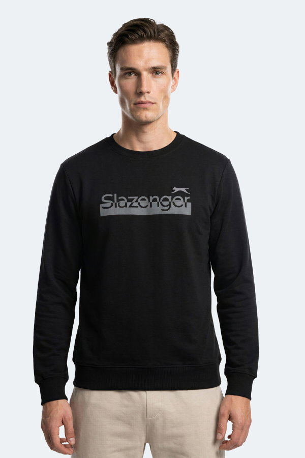 Slazenger GARAGE Erkek Siyah Sweatshırt