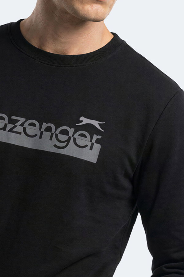 Slazenger GARAGE Erkek Siyah Sweatshırt
