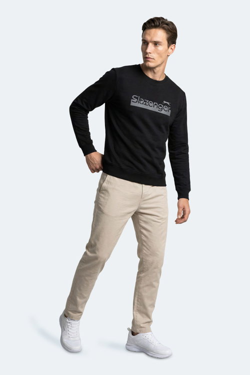 Slazenger GARAGE Erkek Siyah Sweatshırt