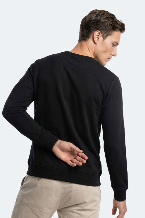 Slazenger GARAGE Erkek Siyah Sweatshırt