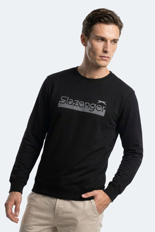 Slazenger GARAGE Erkek Siyah Sweatshırt