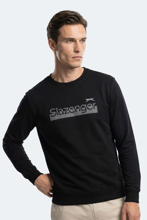Slazenger GARAGE Erkek Siyah Sweatshırt