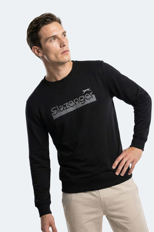 Slazenger GARAGE Erkek Siyah Sweatshırt
