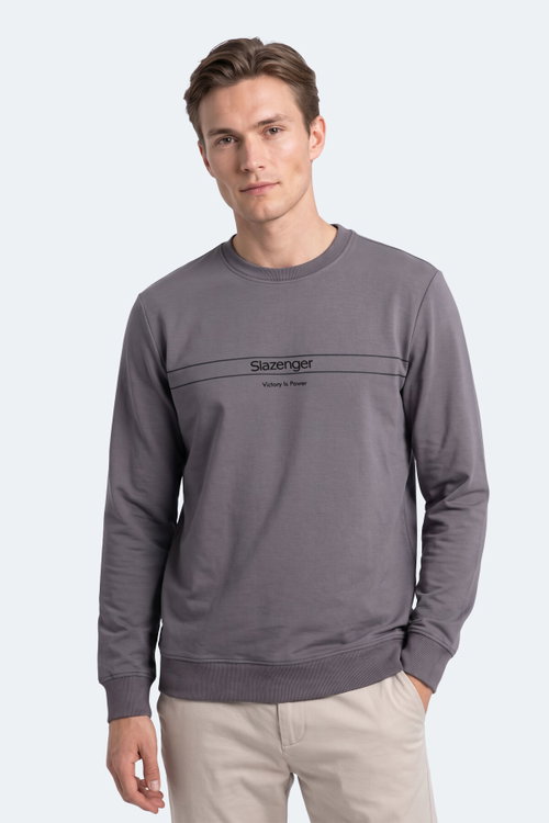 Slazenger GARRET Erkek Koyu Gri Sweatshırt
