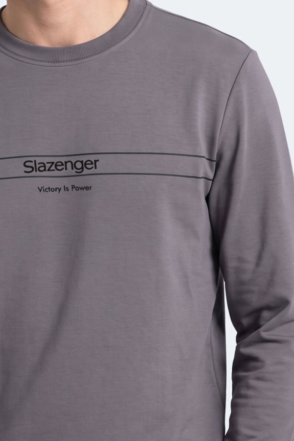 Slazenger GARRET Erkek Koyu Gri Sweatshırt