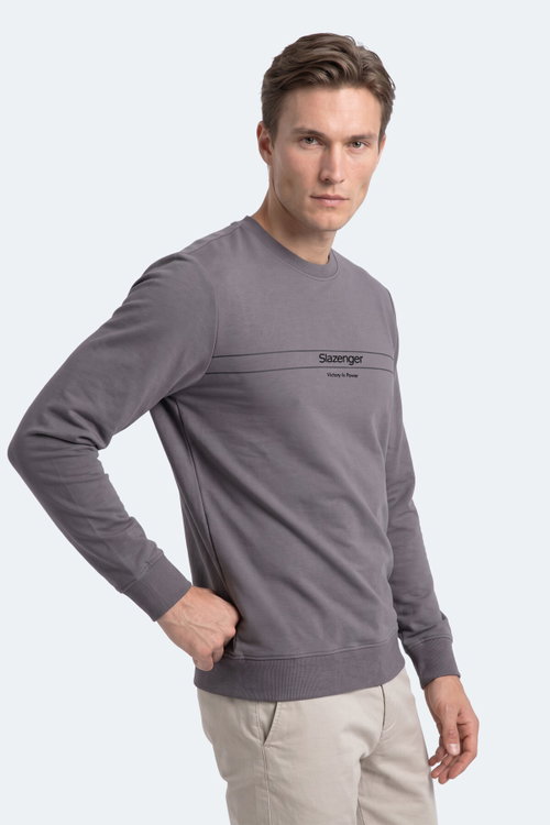Slazenger GARRET Erkek Koyu Gri Sweatshırt
