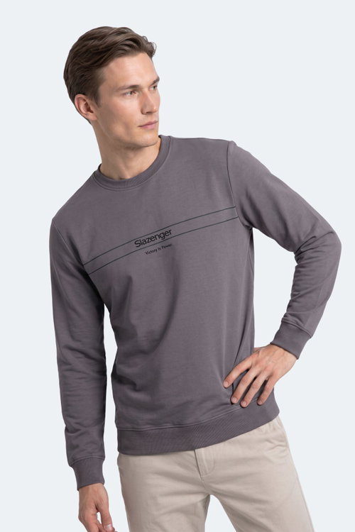 Slazenger GARRET Erkek Koyu Gri Sweatshırt