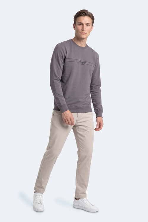 Slazenger GARRET Erkek Koyu Gri Sweatshırt