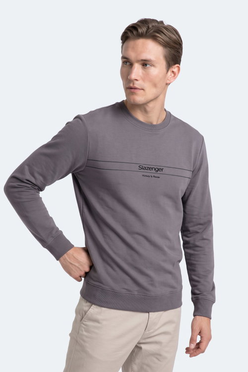 Slazenger GARRET Erkek Koyu Gri Sweatshırt