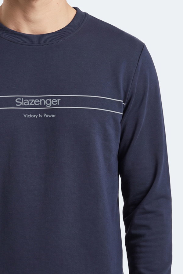 Slazenger GARRET Erkek Lacivert Sweatshırt
