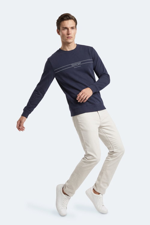 Slazenger GARRET Erkek Lacivert Sweatshırt