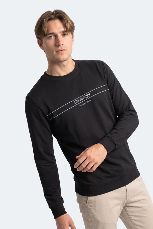Slazenger GARRET Erkek Siyah Sweatshırt