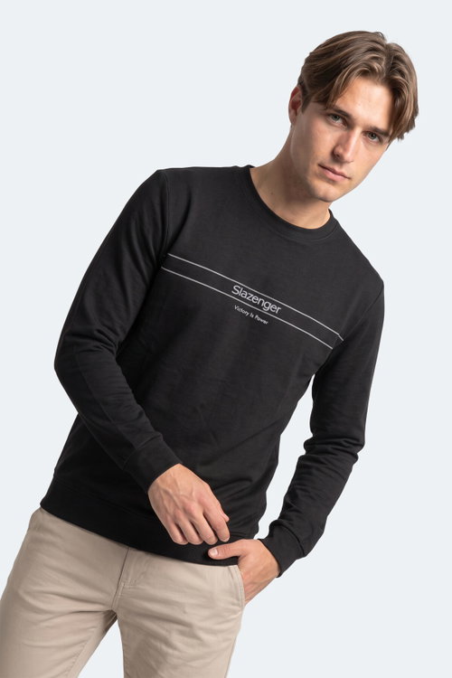 Slazenger GARRET Erkek Siyah Sweatshırt