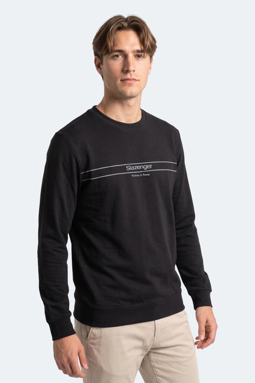 Slazenger GARRET Erkek Siyah Sweatshırt