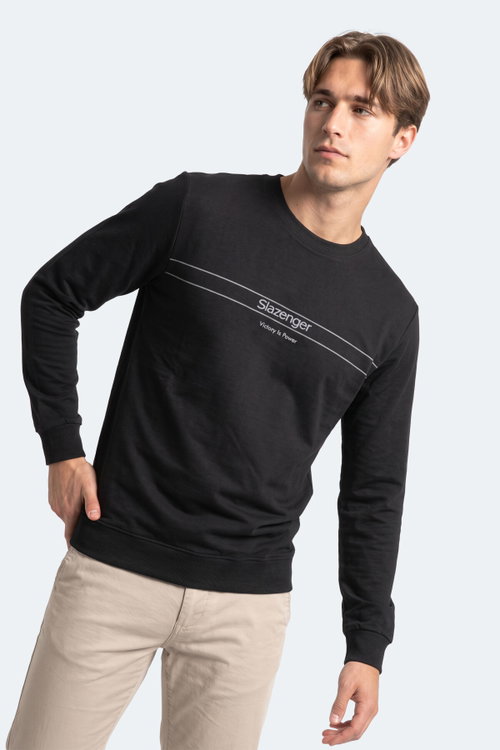 Slazenger GARRET Erkek Siyah Sweatshırt
