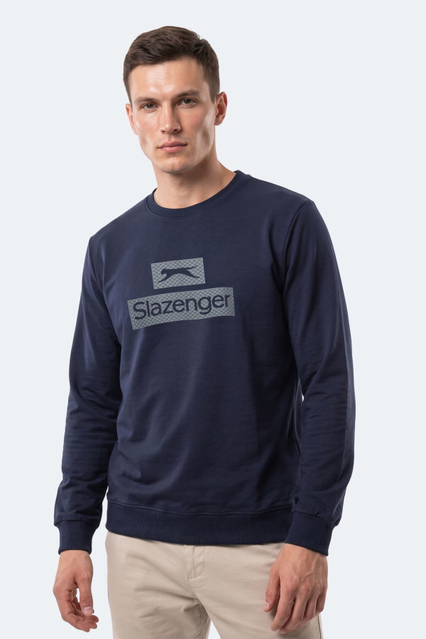 Slazenger GARVAN Erkek Lacivert Sweatshırt