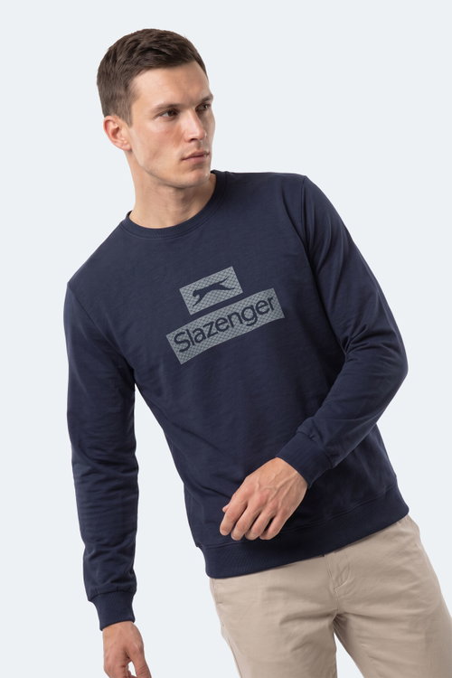 Slazenger GARVAN Erkek Lacivert Sweatshırt