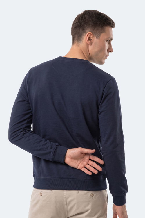 Slazenger GARVAN Erkek Lacivert Sweatshırt
