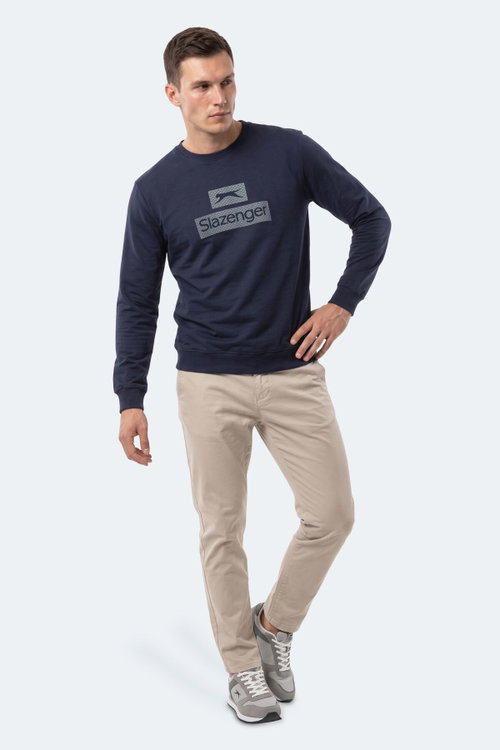 Slazenger GARVAN Erkek Lacivert Sweatshırt