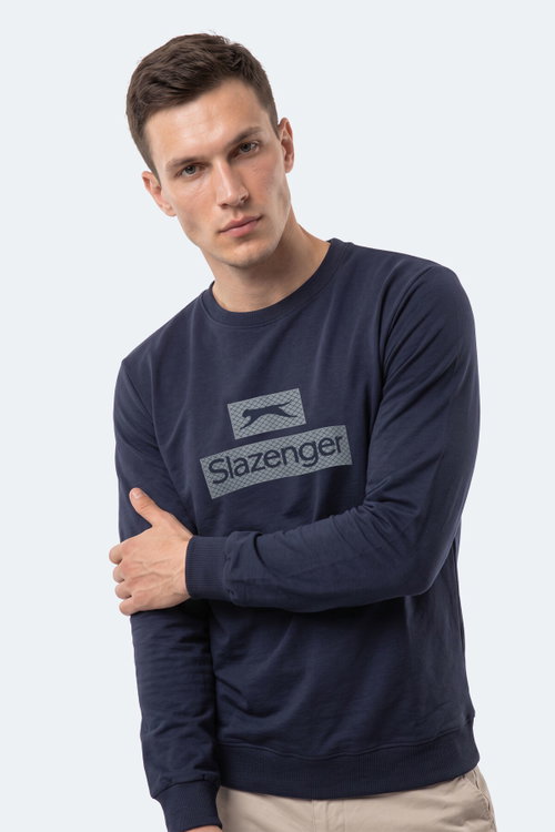 Slazenger GARVAN Erkek Lacivert Sweatshırt