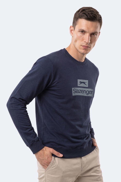 Slazenger GARVAN Erkek Lacivert Sweatshırt