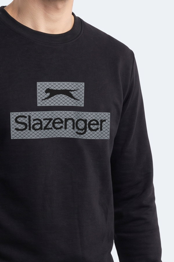 Slazenger GARVAN Erkek Siyah Sweatshırt