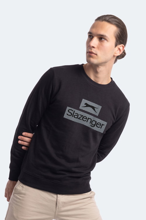 Slazenger GARVAN Erkek Siyah Sweatshırt