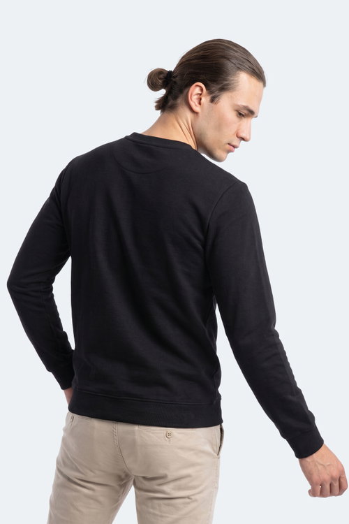 Slazenger GARVAN Erkek Siyah Sweatshırt
