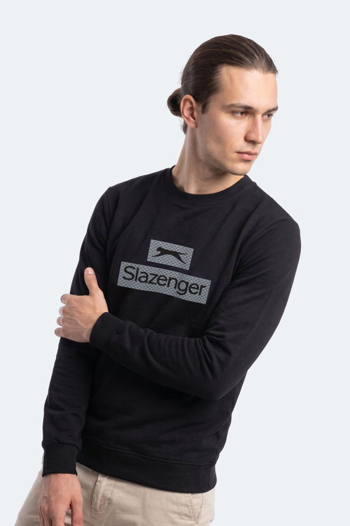 Slazenger GARVAN Erkek Siyah Sweatshırt