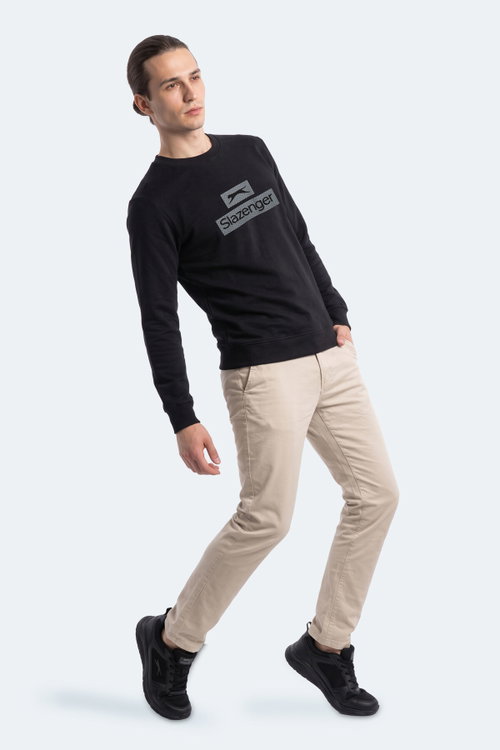 Slazenger GARVAN Erkek Siyah Sweatshırt