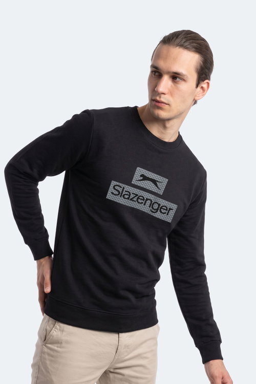 Slazenger GARVAN Erkek Siyah Sweatshırt
