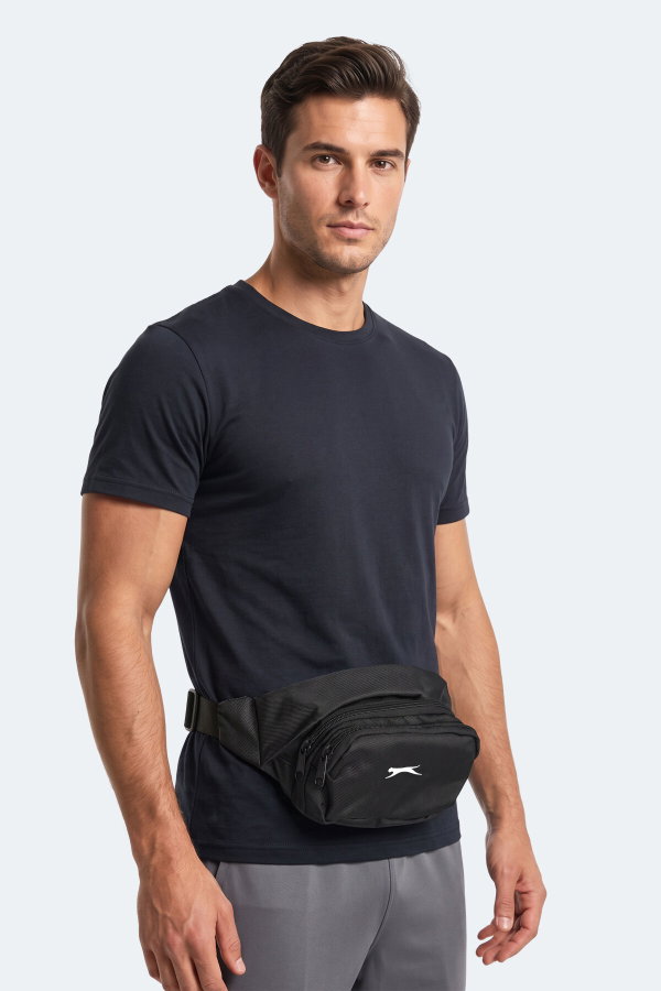 Slazenger GAVEA Unisex Siyah Bel Çantası