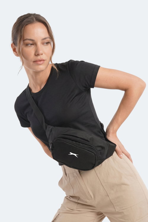 Slazenger GAVEA Unisex Siyah Bel Çantası