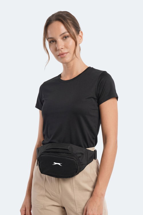 Slazenger GAVEA Unisex Siyah Bel Çantası