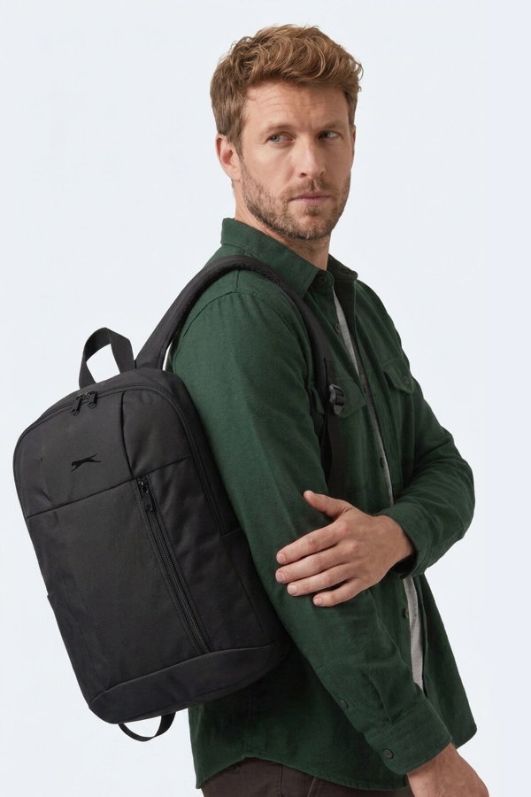 Slazenger GAVER I Unisex Siyah Sırt Çantası