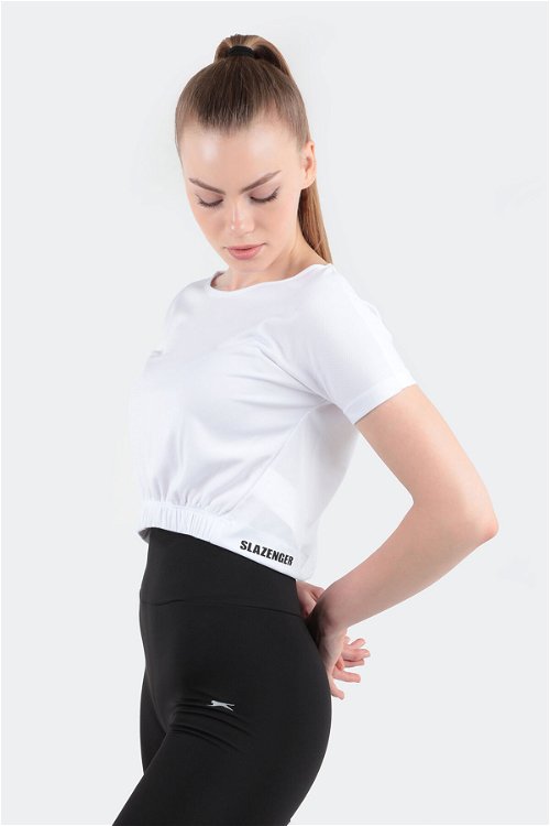 Slazenger GERSHOM Kadın Fitness T-Shirt Beyaz