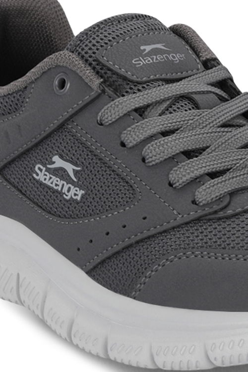 Slazenger GLEN I Erkek Büyük Beden Koyu Gri Koşu & Yürüyüş Spor Ayakkabısı