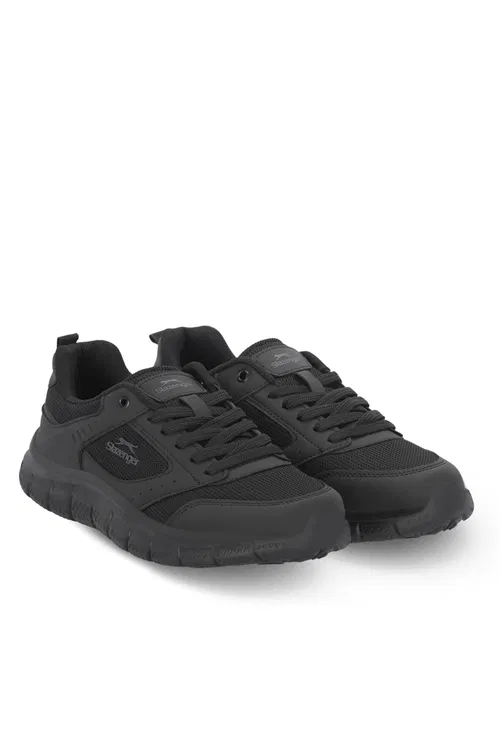 Slazenger GLEN I Erkek Büyük Beden Siyah / Siyah Koşu & Yürüyüş Spor Ayakkabısı