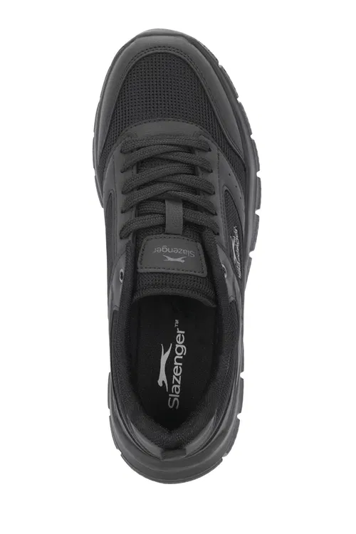 Slazenger GLEN I Erkek Büyük Beden Siyah / Siyah Koşu & Yürüyüş Spor Ayakkabısı