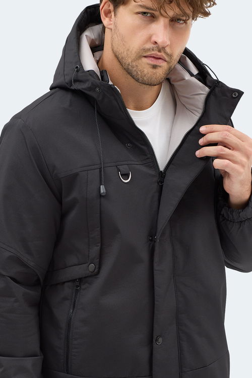 Slazenger GLOBE Erkek Siyah Mont & Kaban