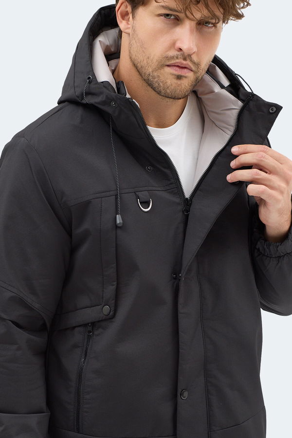 Slazenger GLOBE Erkek Siyah Mont & Kaban
