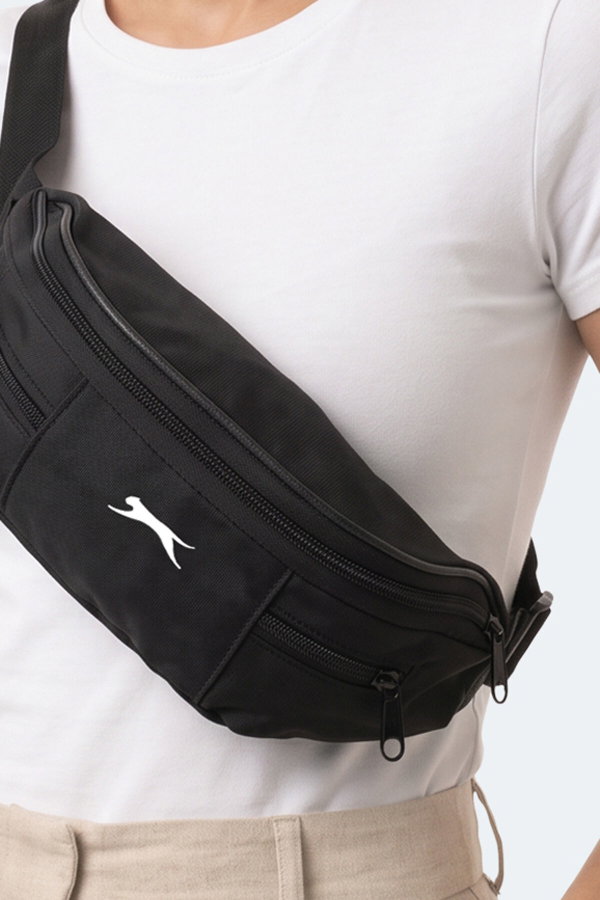 Slazenger GOMIR Unisex Siyah Bel Çantası