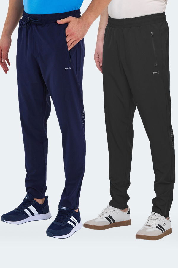 Slazenger GRIET 2 Lİ SET Erkek Siyah - Lacivert Eşofman Altı