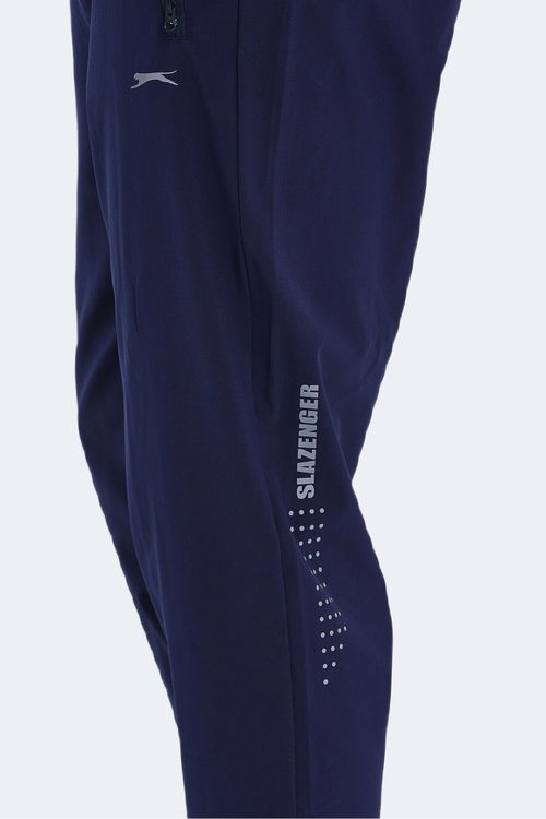 Slazenger GRIET 2 Lİ SET Erkek Fermuar Cepli Dar Paça Siyah - Lacivert Eşofman Altı