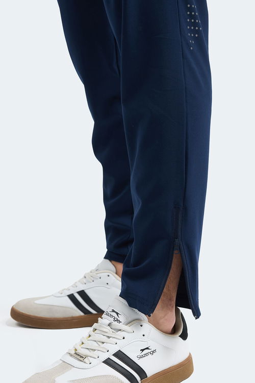 Slazenger GRIET Erkek Fermuar Cepli Lacivert Eşofman Altı