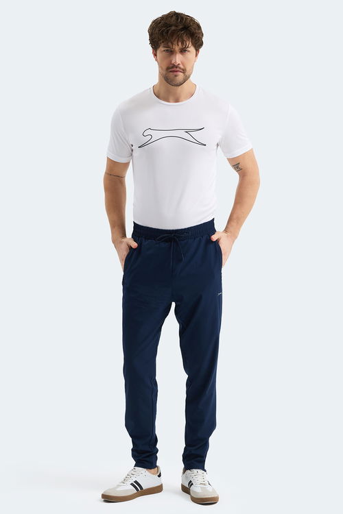 Slazenger GRIET Erkek Fermuar Cepli Lacivert Eşofman Altı