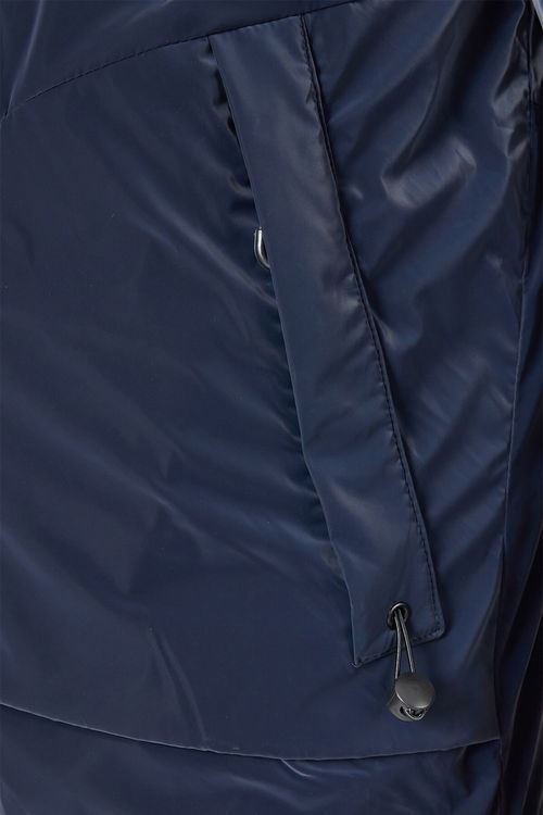 Slazenger GRIM Erkek Çıkarılabilir Kapişonlu Lacivert Mont & Kaban