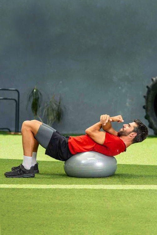 Slazenger Gymball 55 cm (Pompa Dahildir) Unisex Gri Pilates Topu