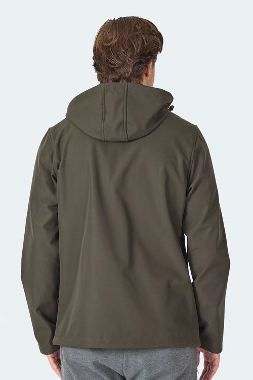 Slazenger HA-YUN Erkek Kapüşonlu Haki Mont & Kaban