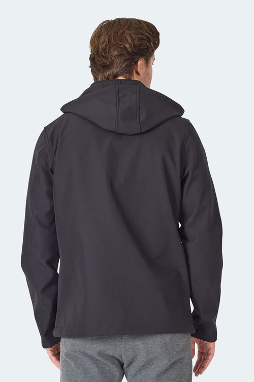 Slazenger HA-YUN Erkek Kapüşonlu Siyah Mont & Kaban